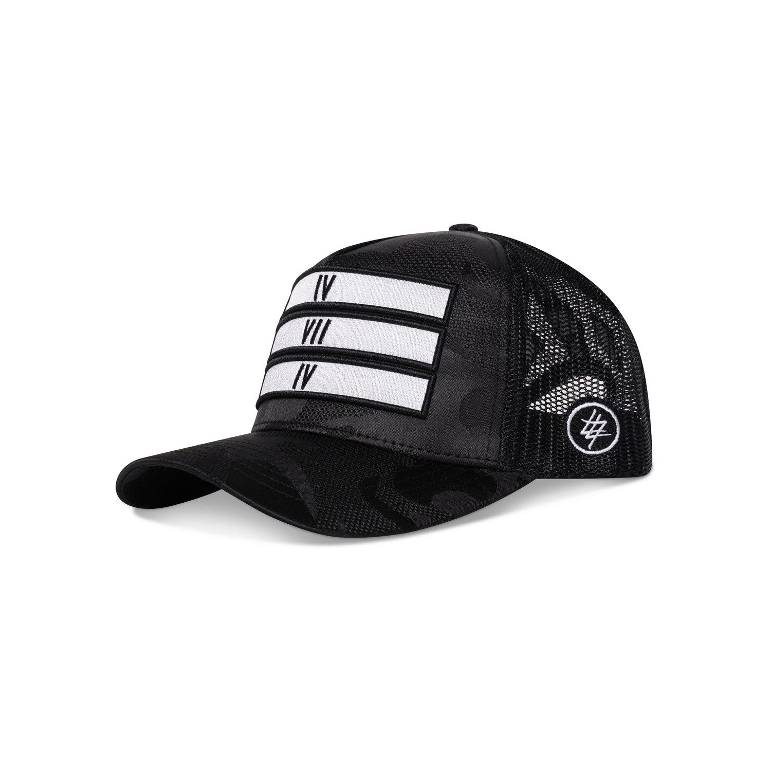 474 Camo 3 Bars Trucker Cap Red Label